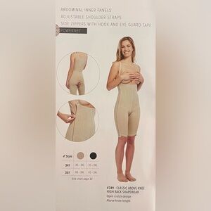 Sold EBay ClearPoint Medical Classic Above-Knee High Back Shapewear #341 | Beige